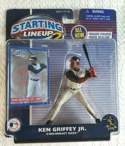 2001 Starting Lineup2 "Ken Griffey Jr." Cincinnati Reds Figure/ Collector Card - Picture 1 of 6