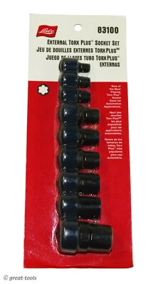 JUEGO DE ENCHUFES EXTERNOS TORX PLUS, herramienta automotriz, herramientas de mano, juego de 9 piezas Foto 1 de 2