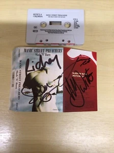 MANIC STREET PREACHERS- CASSETTE SLASH N BURN-SIGNED RICHEY/JAMES/NICKY/SEAN-NRM - Picture 1 of 12