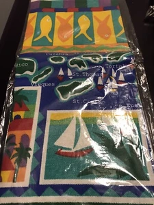 BRANDNEUES KARIBIKHANDTUCH AUS LEINEN.  - Bild 1 von 4