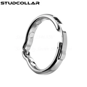 STUDCOLLAR - Adjustable Metal Cock Rings Erection Enhancer Penis Rings - 4 Sizes - Picture 1 of 3