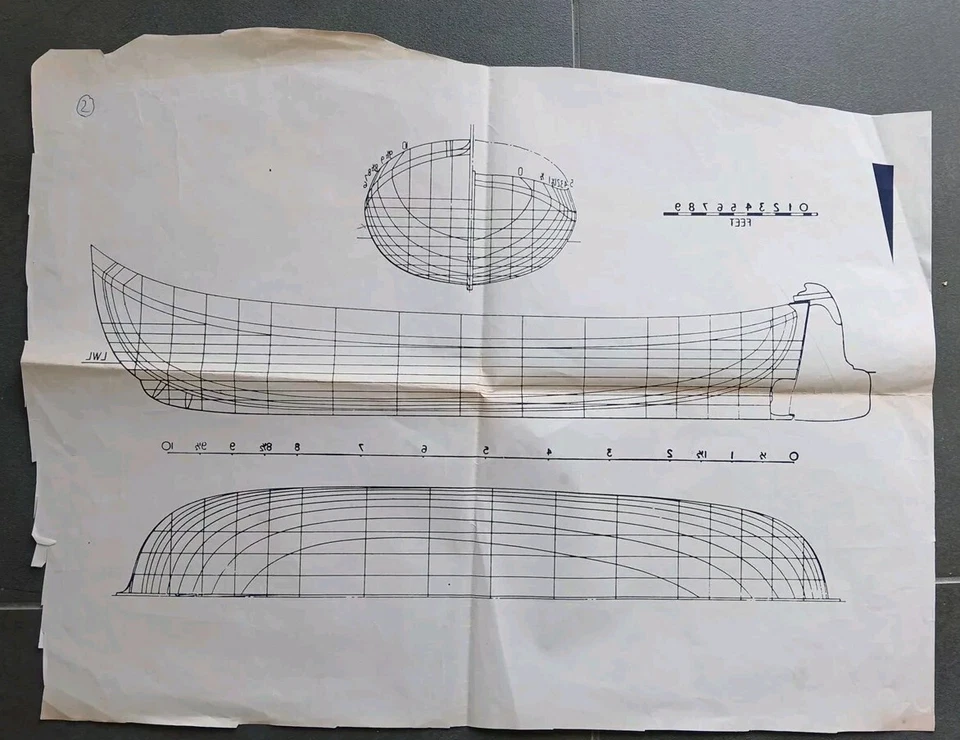 Bauplan Spantenriß Nr.2 Segelschiff  Gebraucht - Bild 1 von 1