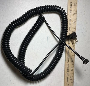 PARAMOUNT USA 3ft Long Heavy Duty Coiled Sync Cord 2 Flat prongs + male contact* - Picture 1 of 3