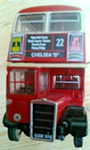 No 22 VINTAGE DOUBLE DECKER BUS London Transport Chelsea Corgi Original Mint 1.7 - Picture 1 of 4