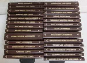 COMPLETE Set Lot 130 Louis L’Amour Leatherette Books: Sacketts + Rowdy Excellent - Picture 1 of 24