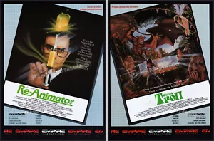 RE-ANIMATOR_/_TROLL__Original 1985 Trade AD / poster__Jeffrey Combs_Charles Band - Picture 1 of 3