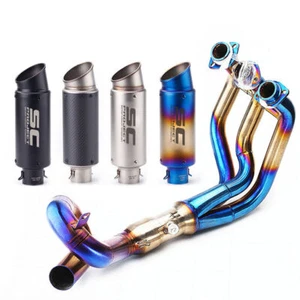 For Yamaha MT-09 FZ09 2013-2020 Exhaust System Header Pipe 51mm Muffler Escape - Picture 1 of 6