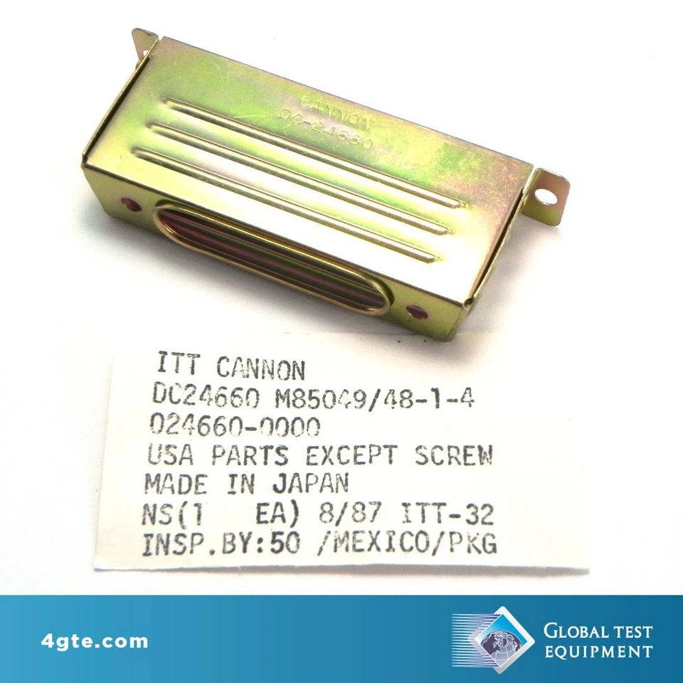 Conector trasero de una pieza ITT CANNON DC24660 37 posiciones amarillo Foto 1 de 1