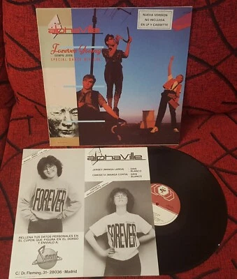 ALPHAVILLE **Forever Young** ORIGINAL 1985 Spain 12" Single W/ UNIQUE INSERT - Image 1 of 4