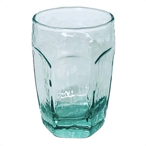 Libbey CHIVALRY GREEN Hammered Heavy Textured Panel 3.75” Juice Glass NEW - Picture 1 of 5