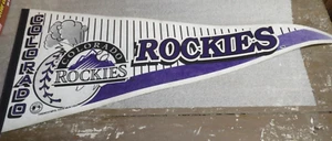 1994 Trench Mfg. MLB Colorado Rockies Pennant Baseball - Picture 1 of 2