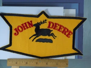 VTG Large John Deere Embroidered Sew-on Patch 9x5" - Picture 1 of 1