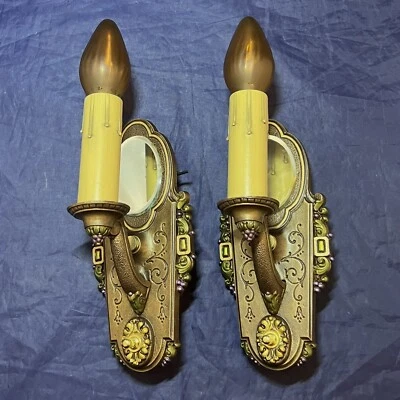 BONITO Hermoso Acabado Par de Apliques RIDDLE Co. Espejo Trasero Vela Accesorios 7K Foto 1 de 4