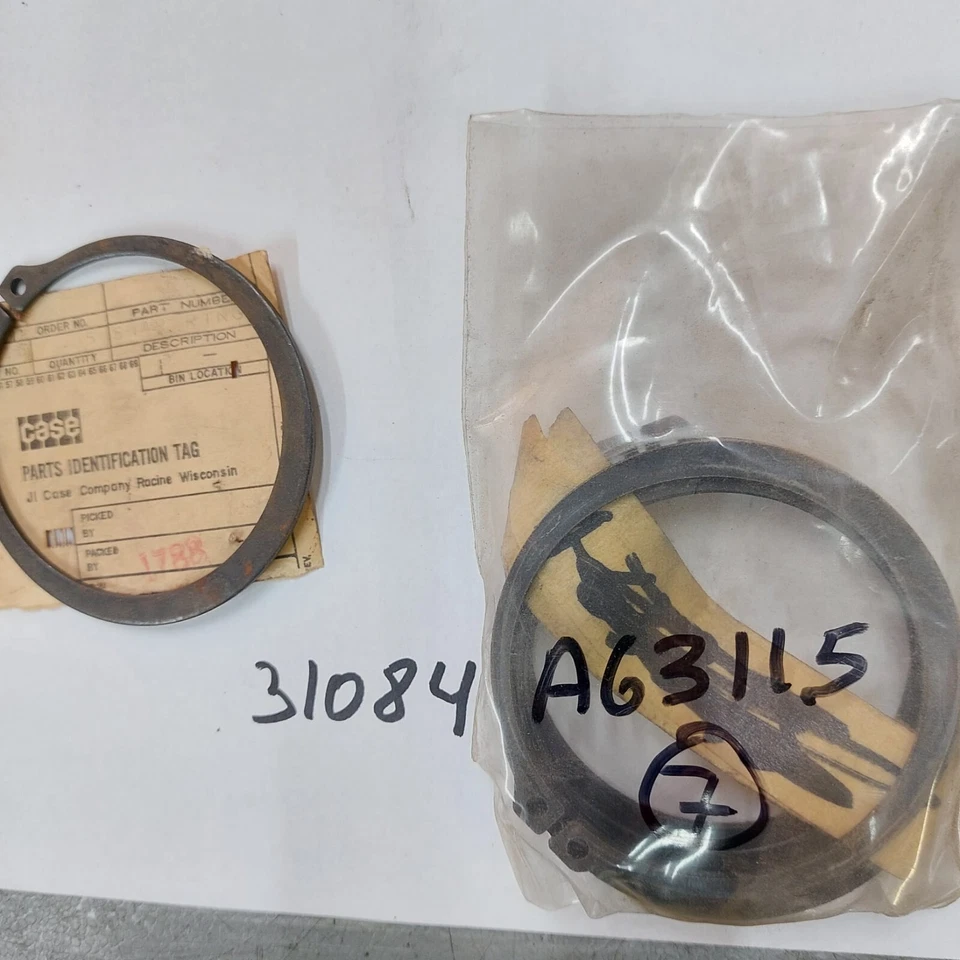NOS TRACTOR PARTS A63115 SNAP RING,#255, Ext Case IH 1570, 3594, 1270, 2390, — 第 1/1 张图片