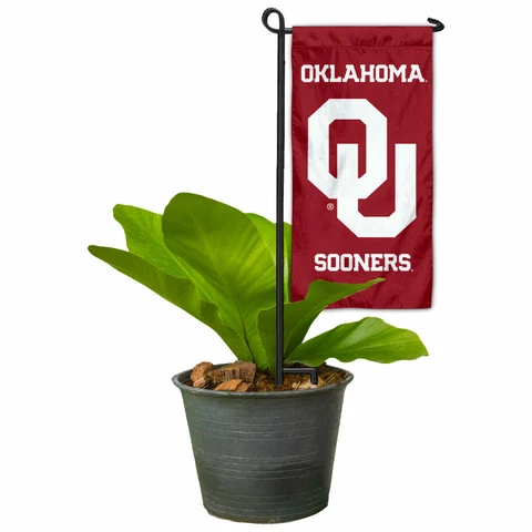 OU Sooners Table Centerpiece and Mini Garden Flag Topper Marker Cover