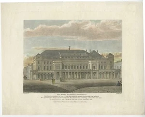 Antique Print of the King's Theatre (Haymarket) by Wilkinson (1820) - Picture 1 of 1
