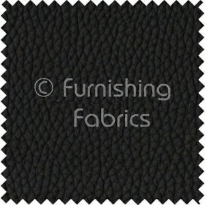 Recycled Eco Genuine Leather Hides Off-Cuts High Premium Upholstery Fabric Black