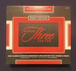 2022 Panini Three and Two Debut Edition Baseball Empty Box ***No Cards*** - Picture 1 of 2