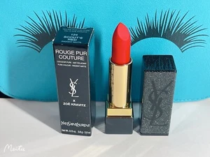 YSL Yves Saint Laurent x Zoe Kravitz Rouge Pur Couture Lipstick 124 Scout's Red - Picture 1 of 4