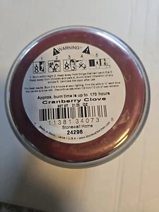 Stonewall Home Soy Blend Cranberry Clove Candle - Picture 1 of 3