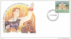 AUSTRALIA 1983 100th Anniversary of Agricultural Colleges FDC Postal Stationery - Picture 1 of 1
