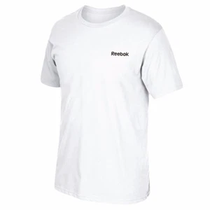 Camiseta básica blanca manga corta con logotipo de marca Reebok para hombre - Imagen 1 de 2