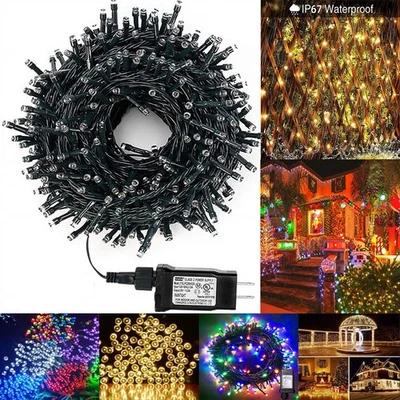 100-1000 LED Fairy String Lights with 8 Modes Outdoor Waterproof Wedding Decor - Image 1 of 4