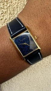 Cartier Tank stile pre must lapis dipinto a mano carica manuale vintage 30/22 mm unità - Foto 1 di 17