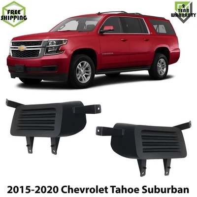 Front Fog Lights Cover Black Left & Right Side For 2015-2020 Chevrolet Suburban Foto 1 de 4