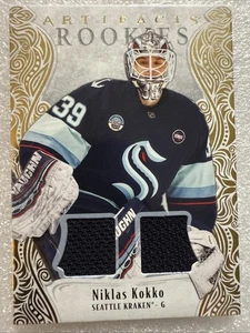 2025-26 Upper Deck Artifacts Gold Material Rookie 499/499 Niklas Kokko #190 - Picture 1 of 2