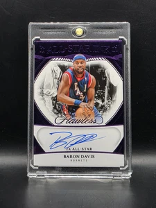 2024-25 Panini Flawless Baron Davis All Star Ink Amethyst Auto /3 Hornets - Afbeelding 1 van 2