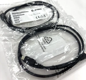2 Pack Zebra CBL-TC5X-USBC2A-01 Ironman Type C to USB A Cables 3.3ft (1m) - Picture 1 of 2