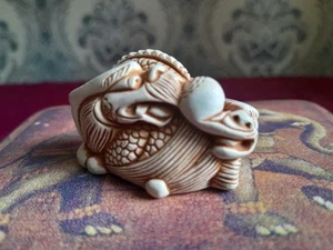 Vintage Art Netsuke Dragons Figurine 1980s. - Picture 1 of 15