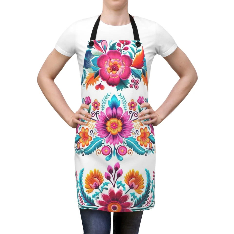 Vibrant Floral Apron for Cooking & Baking - Image 1 of 1