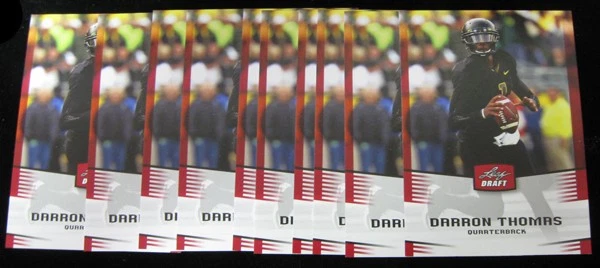 Lot of (10) 2012 Leaf Draft Darron Thomas #11 NM/MT to Mint - Image 1 of 1