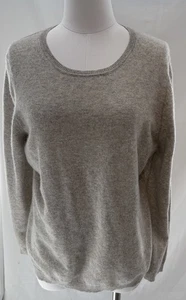 CASHMERE CHARTER CLUB Luxus Pullover hellgrau Damen XL leise Luxus Mini - Bild 1 von 12