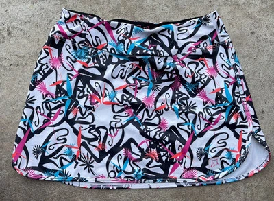 Falda Deportiva Carrera Cinturón Falda Talla M Negra Blanca Multicolor Correr Triatlón Foto 1 de 4