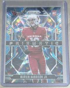 2024 Panini Prizm - Prizmatic Marvin Harrison Jr. #12 Blue Ice Prizm /99 (RC) - Picture 1 of 2