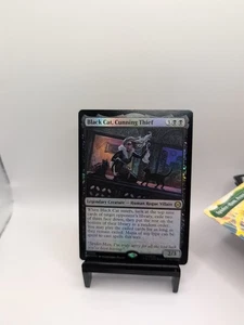 1 x Black Cat, Cunning Thief - Foil - Marvel's Spider-Man - NM-Mint - MTG - Picture 1 of 2