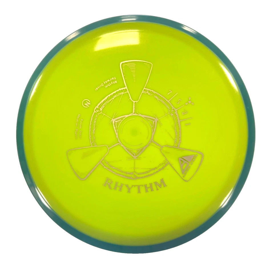 NEW DISC GOLF AXIOM NEUTRON RHYTHM FAIRWAY DRIVER 175g GREEN W/ TEAL RIM - Image 1 of 1