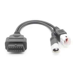 3Pin/4pin to 16 PIN OBD2 Diagnostic Adapter Cable for YAMAHA Motorcycle - Bild 1 von 5