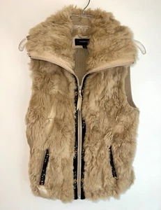 Kaninchenfell Strick Weste Reißverschluss Pullover Colebrook hellbraun Medium Western Outdoor - Bild 1 von 20