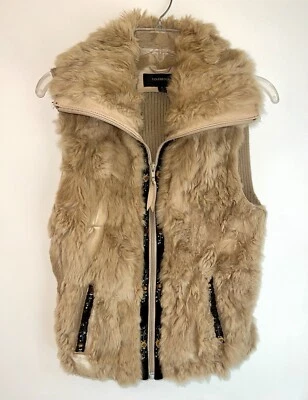 Chaleco tejido de piel de conejo suéter con cremallera Colebrook bronceado medio occidental al aire libre Foto 1 de 4