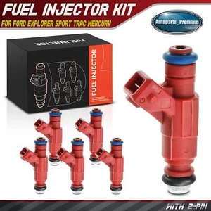 6x Fuel Injector for Ford Explorer 02-03 Explorer Sport Trac Mercury Mountaineer - Picture 1 of 8