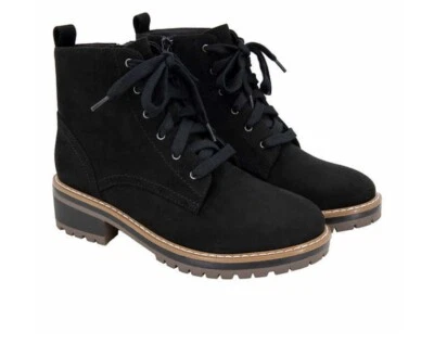 Botas con cordones Kensie Kasha para mujer - NEGRAS TALLA 9 nuevas en caja, envío gratuito Foto 1 de 4