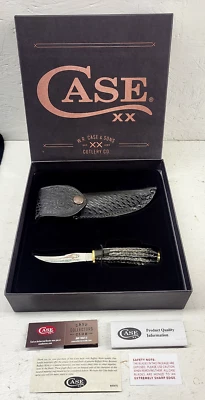 Case XX 2022 Buffalo Horn Pheasant Hunter Knife 17917 USA - Image 1 of 4