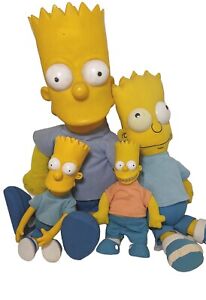 Lot Of Vintage Simpsons Plush 90s 2000s Bart Simpson's By Matt Groening