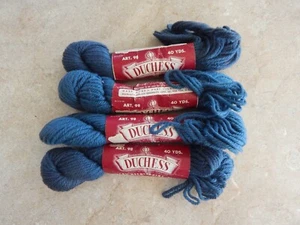De Colección Nuevo Duquesa LANA DE AGUJA REAL Hilo Lote de 4 #829 Gris Azul - Imagen 1 de 3