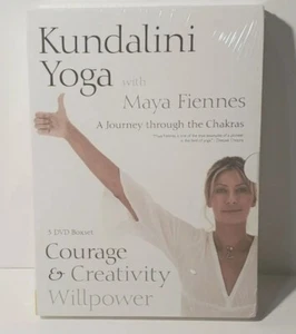 Kundalini Yoga with Maya Fiennes Courage, Creativity & Willpower (3 DVD) chakras - Picture 1 of 2