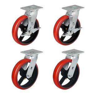 8 Inch Caster Wheels Heavy Duty,Capacity1500-6000LB - Picture 1 of 63